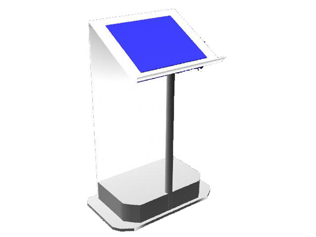 The Lectern Glass kiosk is an excellent presentation point kiosk. The units flexibility and fully open architecture make it a perfect solution for presentations and speeches, providing your speaker with many easy to access features